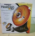 Presto Dish Plus Parabolic Electric HEATER1000W 120V Open Box. Price: $114.99.