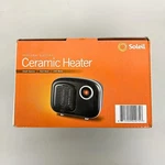Soleil MH-08B Personal Indoor Ceramic Mini Heater, Black, 250W, New Box. Price: $19.99.