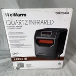 Wewarm Infrared Quartz 1500W Portable Heater Remote Auto Shut-off Black HT1013US Open. Price: $48.00.