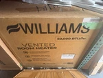 Williams 50K Btu Natural Gas Room Heater Model Number 5001522A--NEW Open Box. Price: $810.00.