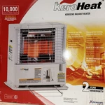 Sengoku CTN-110 Keroheat Portable Radiant Kerosene Heater, 10,000 Btu White Open. Price: $219.00.