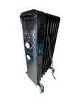 1500W Mainstays Mechanical Oil Filled Electric Radiator Heater Black Open Box Used. Price: $40.00.