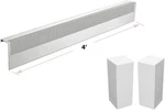 Basic Series 4 Ft. Galvanized Steel Easy Slip-on Baseboard Heater Cover W/ Ends Open. Price: $41.51.