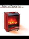 Comfort Zone Electric Portable Heater Red Black CZFP1 600W-1200W 3D Flame Rotary Open. Price: $25.00.