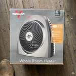 Vornado VH200 1500-WATT Electric Portable Space Heater, Whole Room Vortex Open. Price: $56.99.