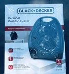 Black+decker Personal Desktop Heater Adj Thermostat, Overheat & Tip Safe New. Price: $25.99.