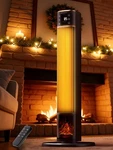 Uthfy Space Heater For Indoor Use Large Room With 3D Flame Effect 1500W Open. Price: $81.51.