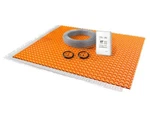 All-in-one Radiant Floor Heat Kit With Wifi Thermostat, Cable, Membrane New. Price: $629.88.