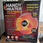 Handy Heater - 1200 Watt 18.5 In. Electric Ceramic Parabolic Space Open. Price: $35.88.