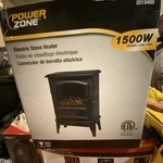 Powerzone Electric Stove Heater 1500W Portable Adjustable Thermostat Log Flame New. Price: $100.00.