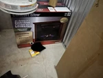 Comfort Glow Mobile Electric Fireplace, 4600 Btus Heats Up To 400 Sq Ft QF4570R New. Price: $179.99.