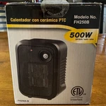 Intertek Black Ceramic Heater 500W New. Price: $15.00.