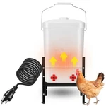 Chicken Water Heater 3.8 Gallon With 4 Nipples And Adjustable Height 2-IN-1 F... Open. Price: $41.00.