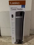 Lasko 29" 1500W Electric Ceramic Tower Space Heater With Remote Control, Black New. Price: $45.00.