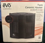 Evo Twin Ceramic Heater Open. Price: $32.99.