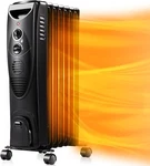 Oil Filled Radiator Heater, 1500W Portable Electric Space Tipover Switch New. Price: $59.84.