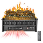 Vevor 20 Inch Electric Fireplace Log Heater With Remote 5 Flame Brightness Timer New. Price: $104.99.