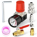 Meanlin Measure 1/4 Inch Air Compressor Regulator With Gauge, 0180 Psi Ga... New. Price: $31.41.