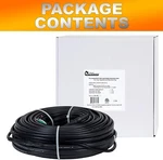 Infrared Heater DR-9RC2250 Heating Cables For Pipes And Roof, Ft, Black New. Price: $329.00.