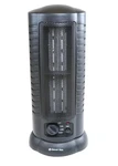 Comfort Zone Oscillating Cylinder Fan Tower Space Heater Open. Price: $19.99.