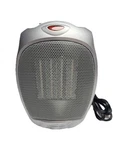 Amazon Basics Ceramic Space Heater, Indoor Use, Portable, 1500W - Silver Open. Price: $15.19.