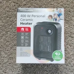 Profusion 400W Portable Ceramic Heater FH-240A, Compact, Black Open. Price: $16.55.