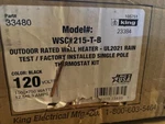 King Electric Wall Heater 120-VOLT 1500-WATT 5118 Btu/h Surface Mounted Black New. Price: $359.99.