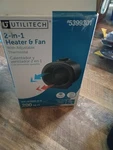 Utilitech 2-IN-1 Heater And Fan W/adjustable Thermostat #5399301 Open. Price: $25.49.