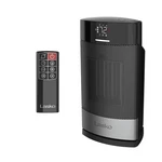 Ceramic Tabletop Heater With Tip-over Switch, Remote, Thermostat, 1500W New. Price: $88.04.