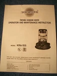 Kero-sun -toyostove Kra 105 Owners/parts Manual ***free Shipping!! New. Price: $12.99.
