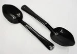Lot Of 2 Carlisle 441003 Solid Serving Spoon Black Polycarbonate 11" Commercial Used. Price: $7.99.