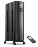 Dreo DR-HSH005 1500W Electric Oil Filled Radiator Heater Black Open. Price: $79.99.