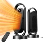 Ranvoo Space Heater 1500W Ceramic Oscillating Remote Timer Eco Mode Open. Price: $39.45.
