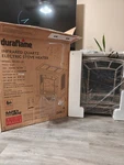 New Duraflame 3D Infrared Quartz Electric Fireplace Stove Heater 1500W DFI-591-2 Open. Price: $70.00.