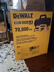 Dewalt 70,000 Btu Cordless Forced Air Propane Heater 20V F340684 Yellow New. Price: $168.50.