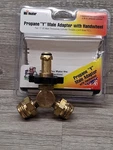 Mr. Heater Propane "y" Male Adapter With Handwheel F271715 (used) Free Shipping. Price: $20.00.