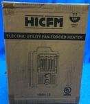 Hicfm Electric Utility Fan Forced Heater 1500W - New Open Box Never Used. Price: $32.99.
