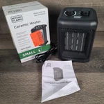Beyond Flame 1500-WATT Electric Personal Ceramic Space Heater Damaged Box Open. Price: $17.95.