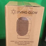 Living-glow 600W 2-IN-1 Ceramic Portable Tabletop Heater LGHT1283-BLK Black New. Price: $15.50.