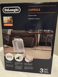 Delonghi Capsule Ceramic Heater For Indoor Use 1500 Watts White Finish Open Bx. Price: $25.00.