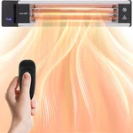 Wall-mounted Infrared Patio Heater With Remote, 1500W For Indoor/outdoor Use New. Price: $155.99.