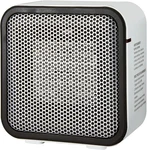 Amazon Basics Ceramic Space Heater, Mini For Office Desk, 500 W, Portable Open. Price: $22.99.