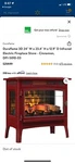 Duraflame Electric Infrared Quartz Fireplace Heater No. DFI-8511-03 By Twin Star Used. Price: $250.00.