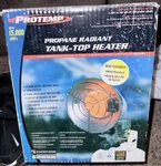 Protemp Outdoor Propane Tank Top Heater W/ Safety Switch & Wind Resistant Used. Price: $25.00.