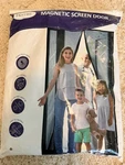 Homitt Magnetic Screen Door 39"X 83" Heavy Duty Mesh New. Price: $14.50.