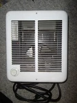 Marley Heater C1512T2AA-FAN Forced WALL/ROOM-120 Vt, 12.5 Amps, 1500 Watts Used. Price: $50.00.