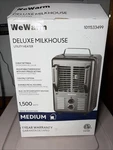 We Warm Deluxe Milk House Utility Heater 1,500WATTS, Ideal For Medium Size Room Open. Price: $24.00.