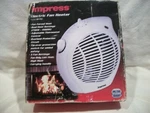Impress Electric Fan Heater Intertek Model IM-701 Forced New Open Box. Price: $18.50.