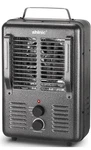 1500W Milkhouse Space Heater With Thermostat, Durable Metal Housing, Utility New. Price: $39.88.