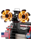 Signstek Dual Motor Wood Stove Fan, 12-BLADE Powered Heater New. Price: $68.95.